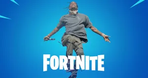 Travis Scott Fortnite White Logo Wallpaper
