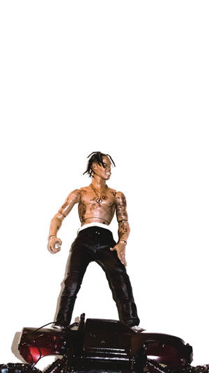 Travis Scott Reaches New Heights Wallpaper