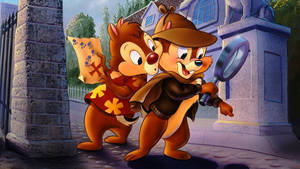 Treasure Hunting Chip N Dale Rescue Rangers Wallpaper