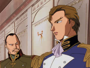 Treize Khushrenadaand Advisor Anime Scene Wallpaper