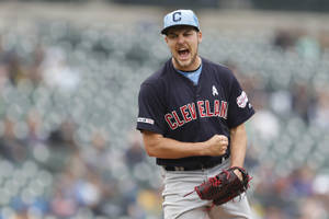 Trevor Bauer Cheering During Game Wallpaper