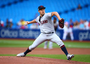 Trevor Bauer Mid-air Jump Wallpaper