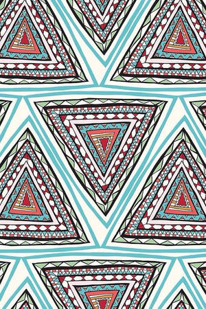 Triangle Tribal Pattern Wallpaper