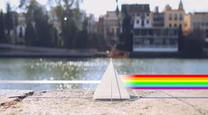 Triangular Prism On The Streets Wallpaper