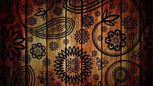 Tribal Flower Art Drawing Wallpaper