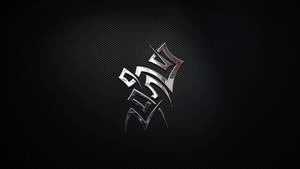 Tribal Gear Icon In Solid Black Wallpaper