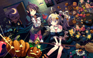 Trick Or Treat! Celebrate Halloween With Your Favorite Japanese Anime Characters! Wallpaper