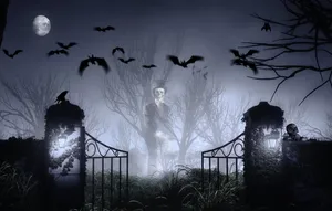 Trick Or Treat Through The Haunted Graveyard! Wallpaper