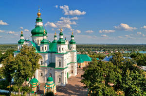 Trinity Monastery Church Wallpaper