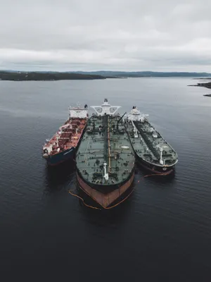 Triple Modern Ships Wallpaper
