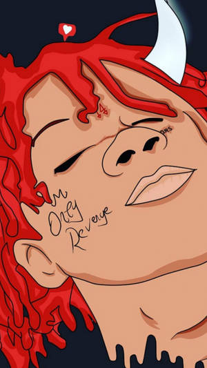 Trippie Redd Vector Art Wallpaper