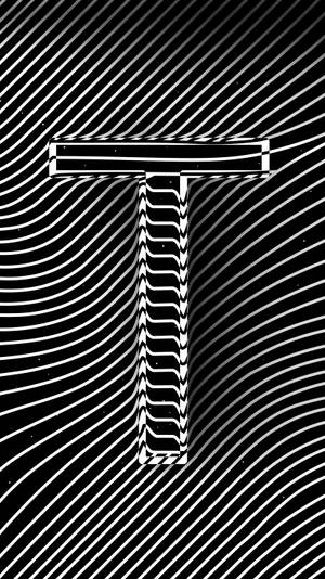 Trippy Aesthetic Letter T Wallpaper