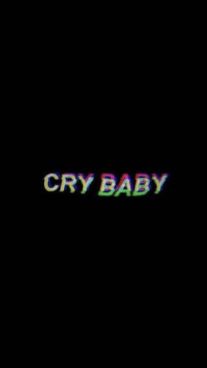 Trippy Dark Aesthetic Cry Baby Wallpaper