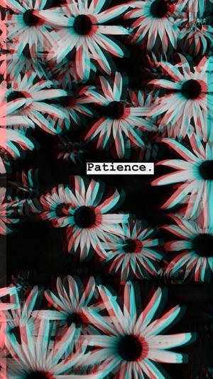 Trippy Dark Aesthetic Flowers Wallpaper