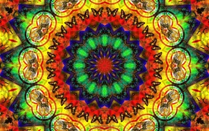 Trippy Dark Aesthetic Fractal Animals Wallpaper