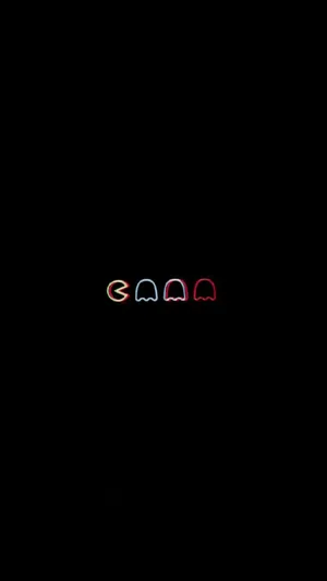 Trippy Dark Aesthetic Pacman Icons Wallpaper