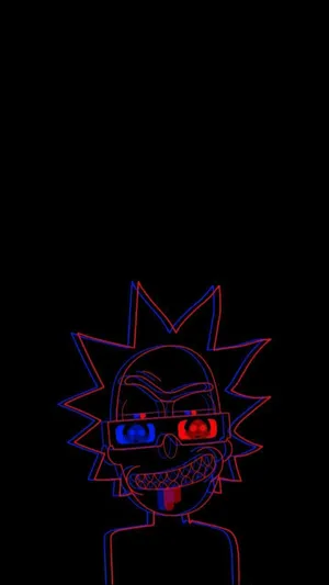Trippy Dark Aesthetic Rick Wallpaper