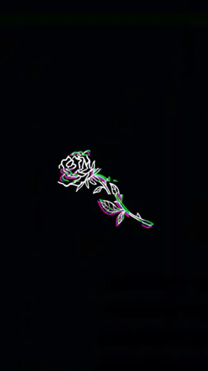 Trippy Dark Aesthetic Rose Wallpaper