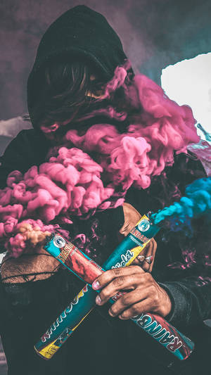 Trippy Dope Smoke Bomb Wallpaper