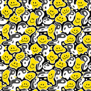 Trippy Face Yin And Yang Wallpaper