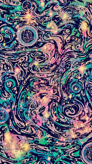 Trippy Phone Waves Wallpaper