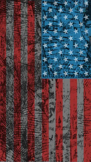 Trodden American Flag Cool Iphone Wallpaper