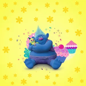 Trolls Biggie And Mr. Dinkles Wallpaper