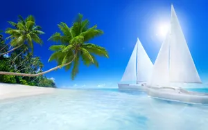 Tropical_ Beach_ Sailing_ Adventure.jpg Wallpaper