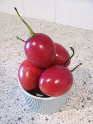 Tropical Fruit Tamarillo Low Level Angle Shot Wallpaper