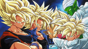 Trunks Unleashing His Ultimate Power Wallpaper