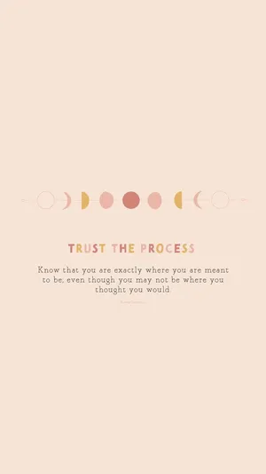 Trust Quote Moon Phases Wallpaper