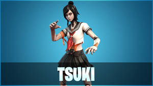 Tsuki Fortnite Combat Form Wallpaper