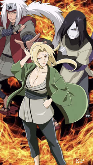 Tsunade Team Iphone Wallpaper