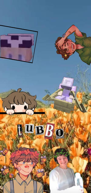 Tubbo Yellow Flowers Aesthetic Wallpaper