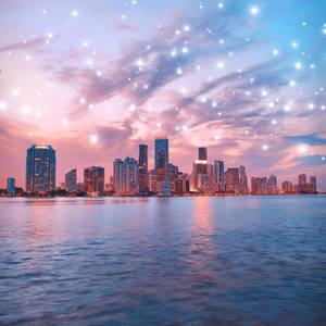 Tumblr City On Glitters Wallpaper