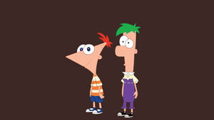 Tv 4k Phineas And Ferb Brown Aesthetic Wallpaper