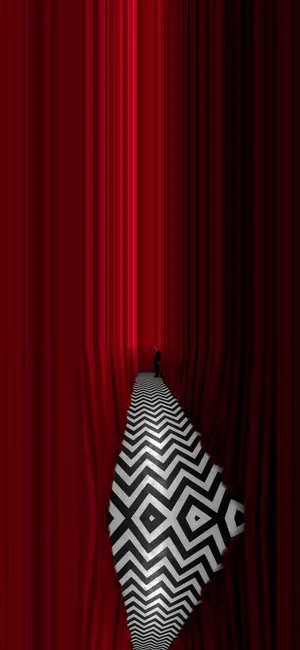 Twin Peaks Red Curtains Wallpaper