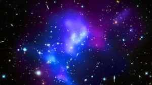 Twinkling Stars In A Cute Galaxy Wallpaper