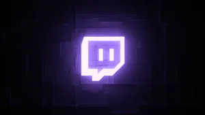 Twitch Glowing Icon Wallpaper