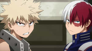 Two Anime Characters With Red Hair And White Hair Wallpaper