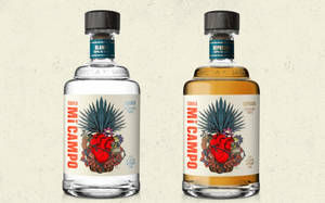 Two Bottles Mi Campo Tequila Wallpaper
