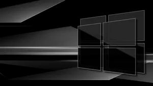 Two Dark Windows Logo Wallpaper