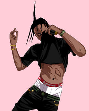 Two Hip Hop Cartoon Rappers Showing Off Their Swag Wallpaper
