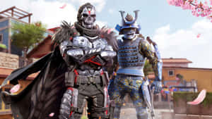 Two Men In Armor Standing Next To Each Other Wallpaper