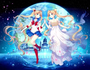 Two Sides Of Sailor Moon Pfp Wallpaper