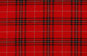 Two-toned Geometric Pattern Of Red And Black Plaid Wallpaper