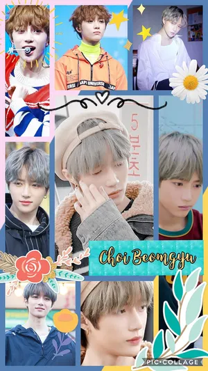 Txt Choi Beomgyu Collage Wallpaper