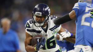 Tyler Lockett Football Player Seattle Seahawks Detroit Lions Wallpaper