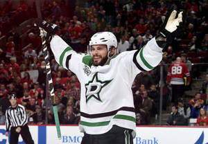 Tyler Seguin Winning Goal Dallas Vs. Calgary Flames Wallpaper