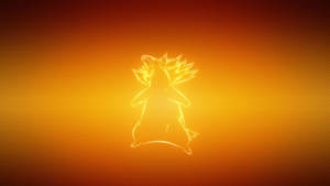 Typhlosion In Neon Light Wallpaper